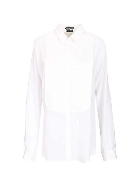 Camicia da smoking in seta