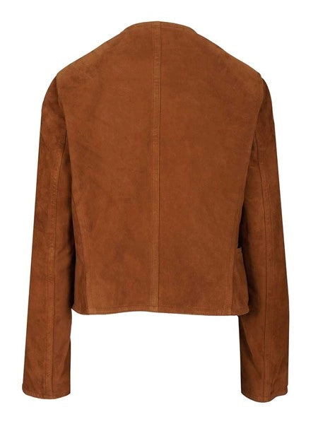 Blazer corto in suede