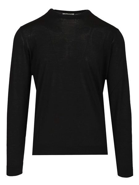 Maglia girocollo in lana 180s