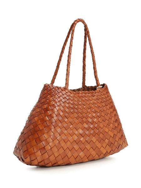 Tote bag in pelle intrecciata Santa Croce Big