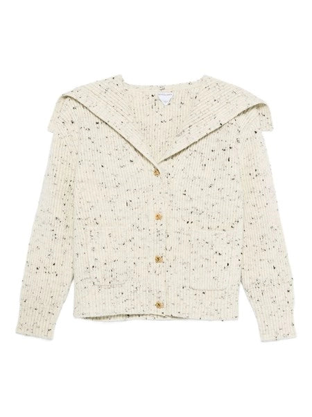 Cardigan in lana a coste