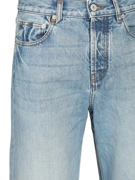 Jeans dritti in denim de-Nîmes