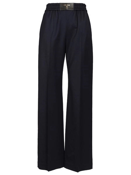 Pantaloni in twill di lana