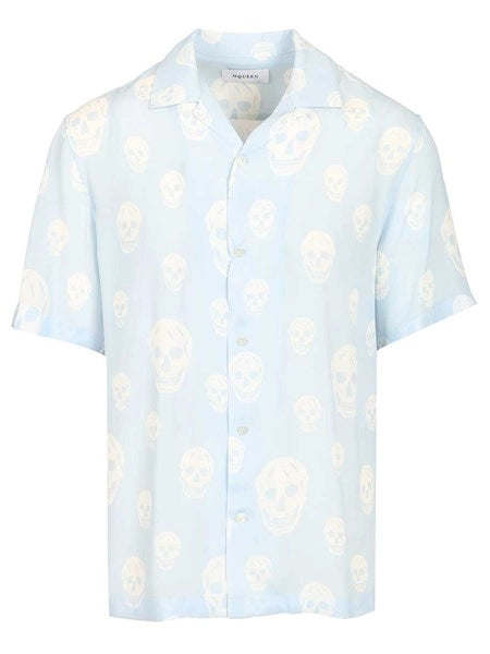 Camicia in crepe de chine stampata