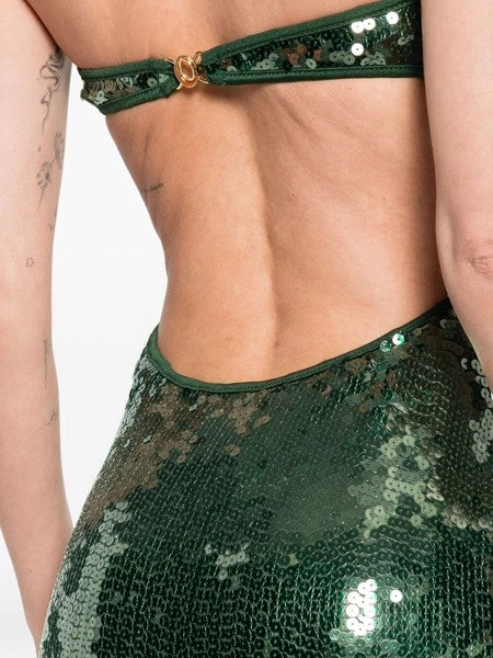 Abito midi con pailettes