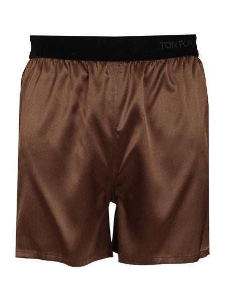 Shorts in raso di seta