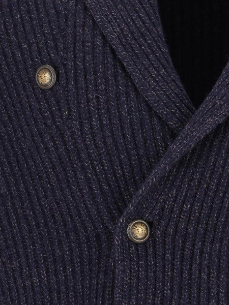 Cardigan doppiopetto in lana