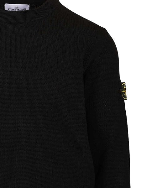 Maglione in cotone micro punto