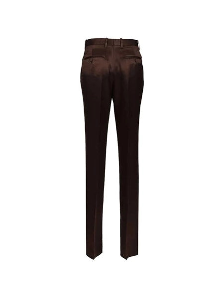 Pantaloni sartoriali in seta