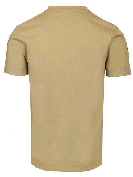 T-shirt in cotone con finiture Check