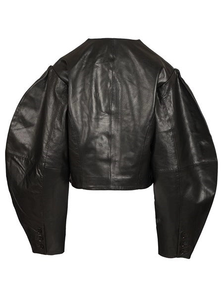 Giacca in pelle aderente