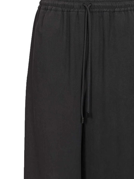 Pantalone largo in seta lavata "Genero"