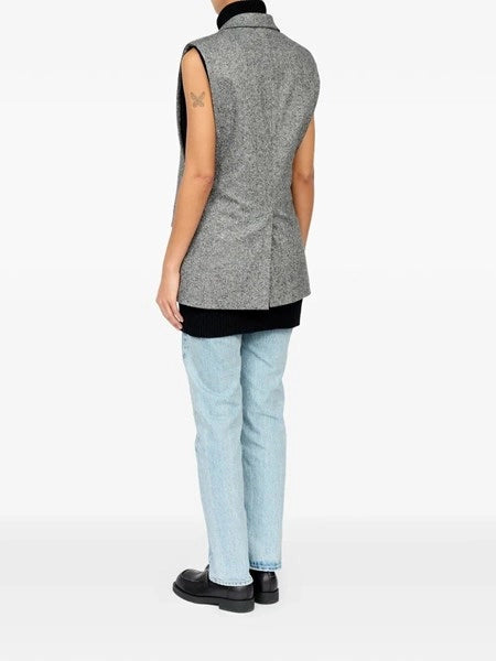 Gilet in maglia di lana merino