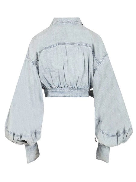Top a portafoglio in denim Rebellion