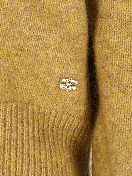 Maglia in mohair a V profondo