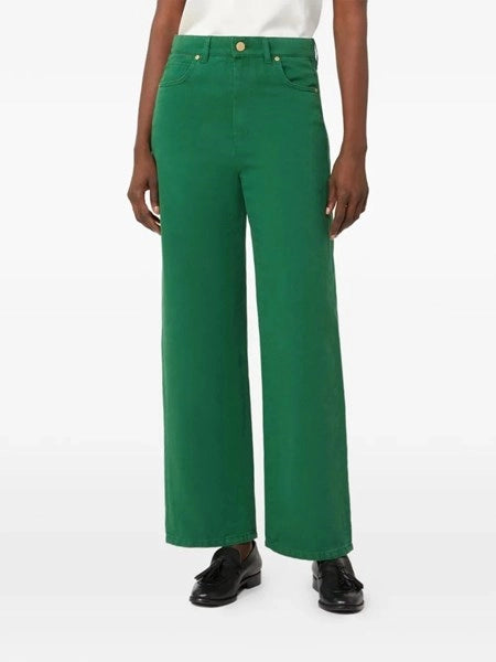 Pantalone in drill di cotone e lino