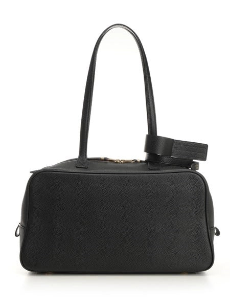 Tote bag media in pelle "Carrie"
