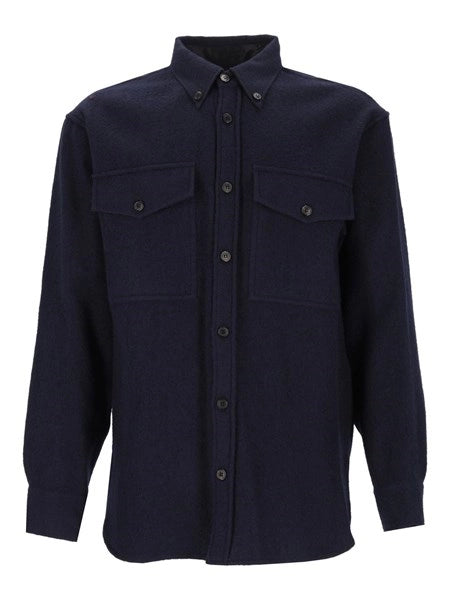 Giacca camicia in lana