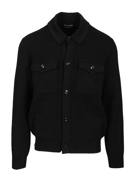 Overshirt in lana e cashmere