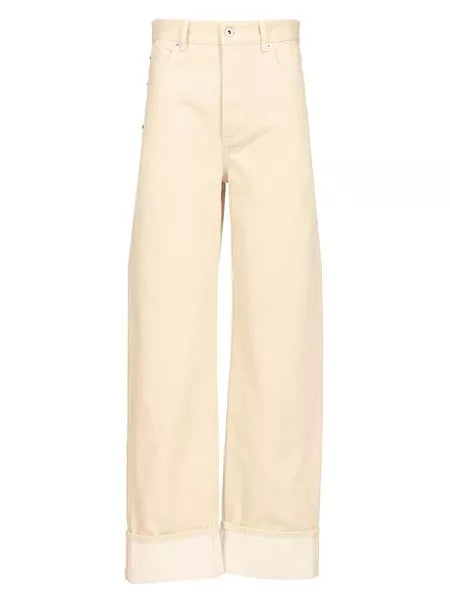Jeans con risvolto