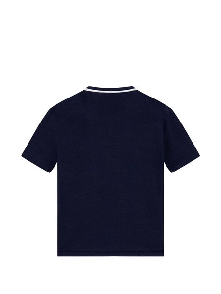 Maglia girocollo in lino e seta