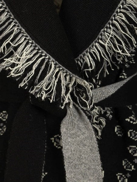 Cardigan in cashmere bandana