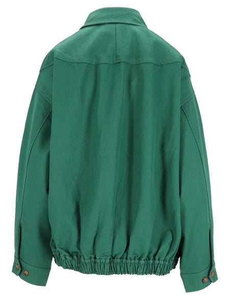 Giacca a vento oversize in cotone