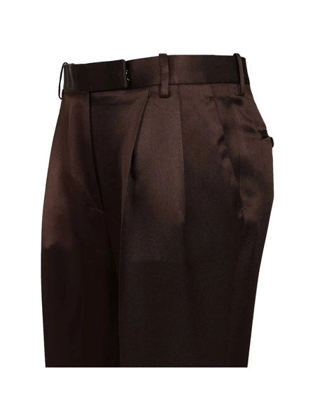 Pantaloni sartoriali in seta