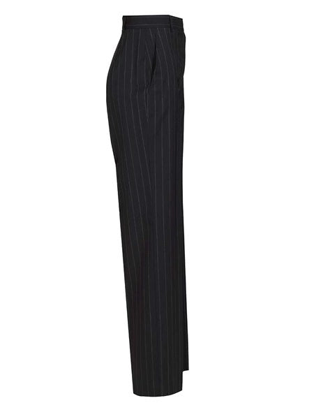Pantalone in lana gessata