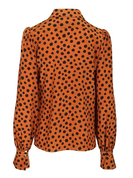 Camicia con stampa a pois