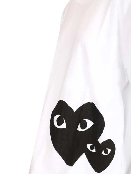 T-shirt oversized black heart