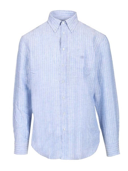 Camicia in lino a righe