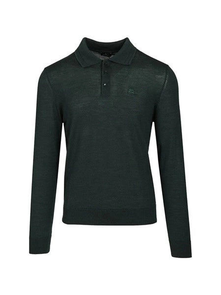 Polo in lana e seta