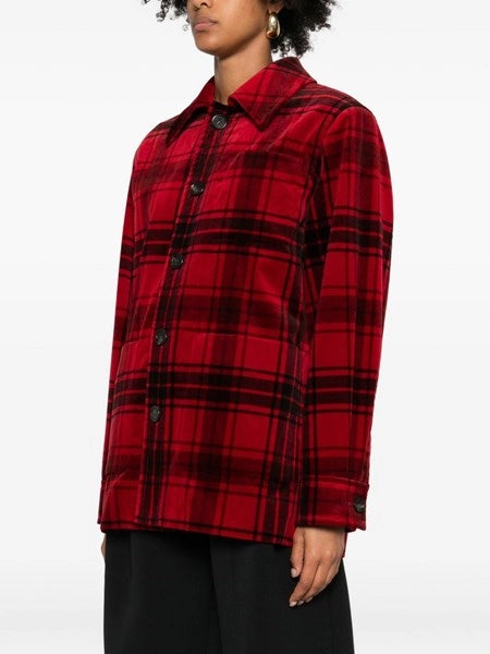 Giacca tartan in velluto