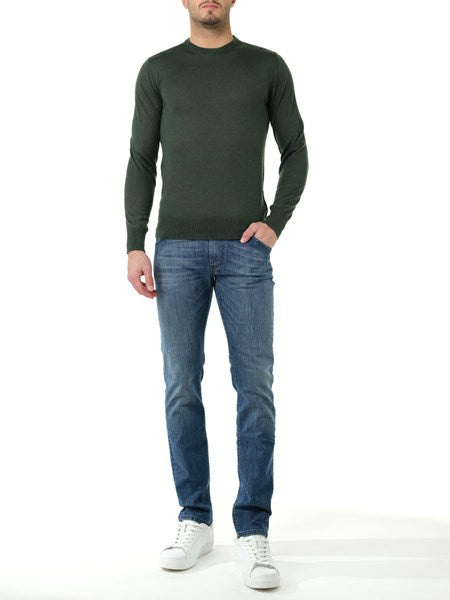 Maglia girocollo verde