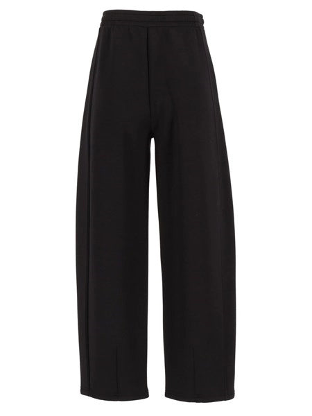 Pantalone flare in jersey stretch