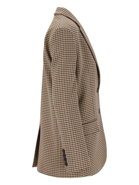 Blazer over micro check