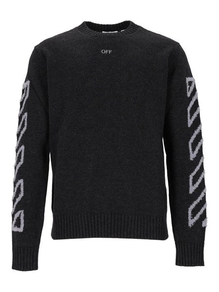 Maglione girocollo con freccia diagonale