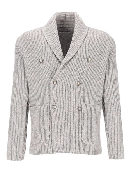 Cardigan doppiopetto in lana
