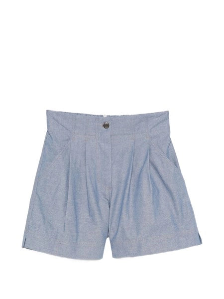 Shorts in cotone chambray