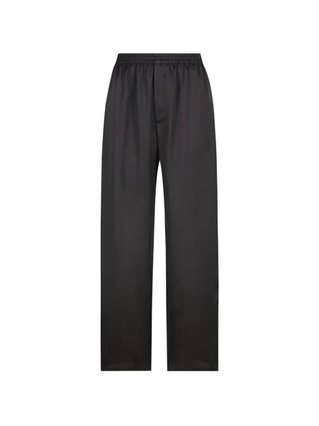 Pantaloni in raso di seta