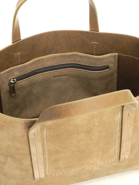 Mini shopper in suede