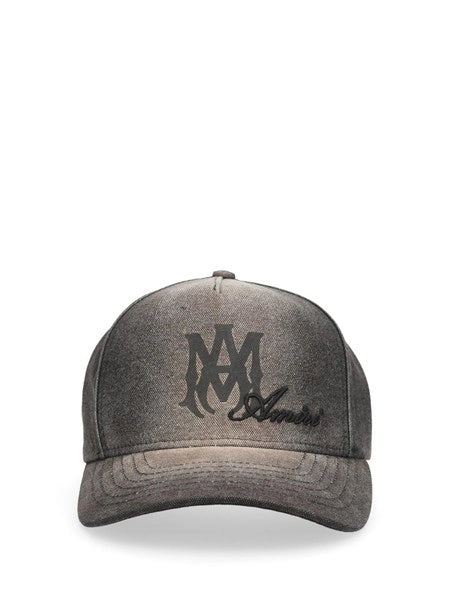 Cappello in tela MA script