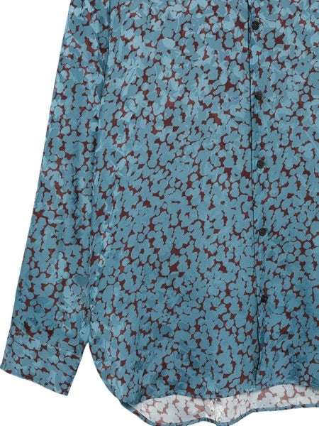 Camicia in raso stampato