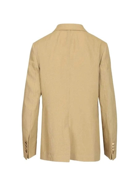Blazer doppiopetto in lino
