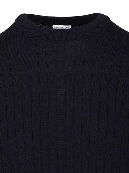 Maglione in lana a coste