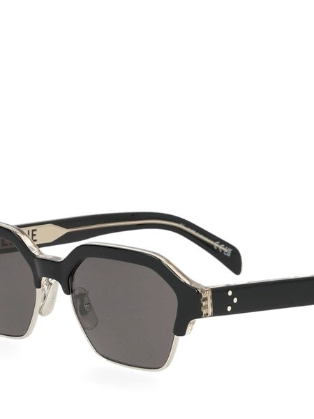 Occhiali da sole Black Frame 63 in acetato e metallo