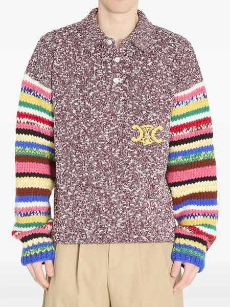 maglia polo in cotone mouline