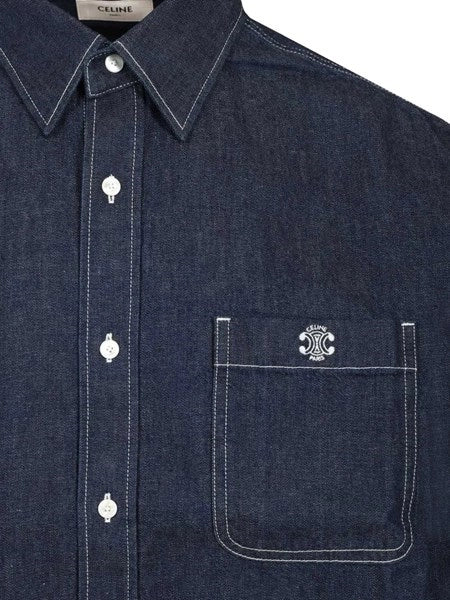Giacca camicia in denim