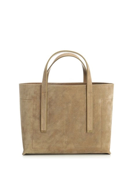 Mini shopper in suede
